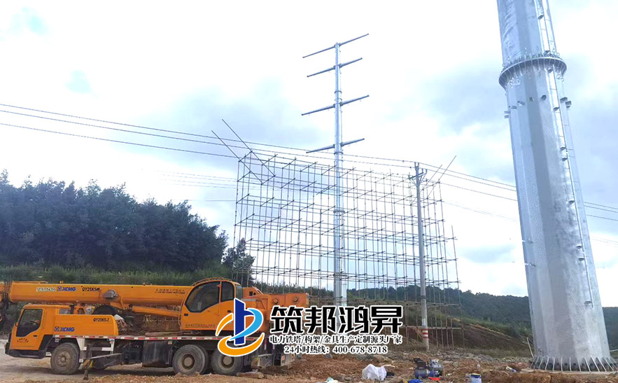 云南電力鐵塔案例-曲靖400MW/800MWh獨(dú)立共享儲能電站工程