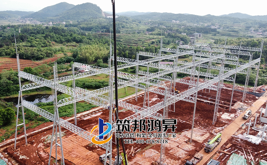 什么是變電站構架，由哪些部分組成及分類應用